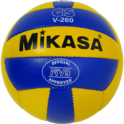 Мяч волейбольный Mikasa 5 размер, синий/желтый