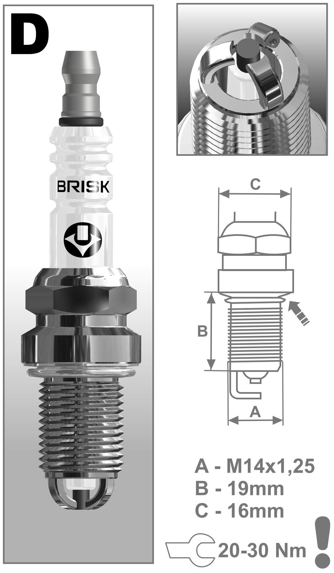 Свеча Зажигания Компл. (4Шт) Для А/М Ваз 2110 Инжектор 16 Клапанный Extra Brisk Dr15tc-1-J BRISK арт. DR15TC-1-J