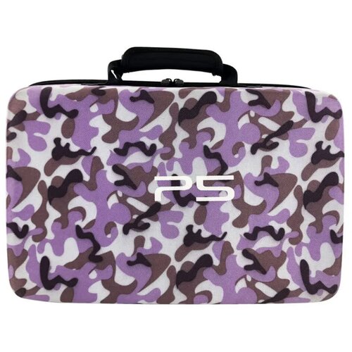 Сумка для консоли и геймпадов PlayStation 5, camo purple sony игровая консоль ps5 playstation 5 arabian cfi 1216a 01