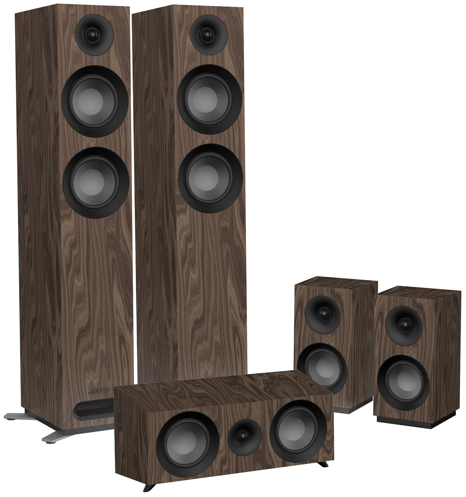 JAMO Комплект Акустики 5.0 Jamo S 807 Hcs Walnut