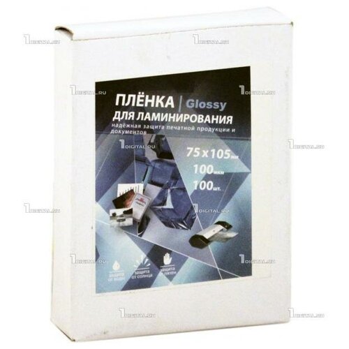 Плёнка для ламинирования Bulros 75х105 мм, 100 мкм, глянцевая, 100 шт. плёнка для ламинирования bulros 75х105 мм 150 мкм глянцевая 100 шт