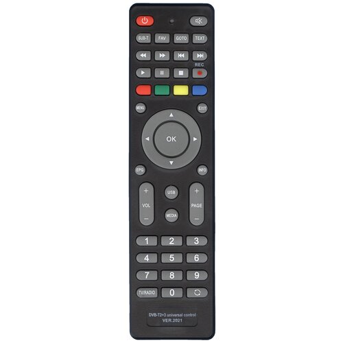 фото Пульт huayu dvb-t2+3 (версия 2021 года) для dvb-t2 ресиверов и iptv приставок.