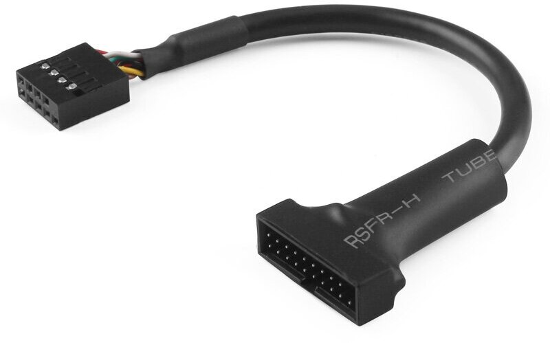 Greenconnect 8 pin USB 2.0 - 19 pin USB 3.0 15м Greenconnect Адаптер переходник USB 2.0 / 19 pin USB 3.0 0.15m GCR-U2U3