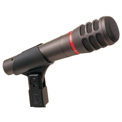 Микрофон проводной Audio-Technica ATM63HE, разъем: XLR 3 pin (M), серый..