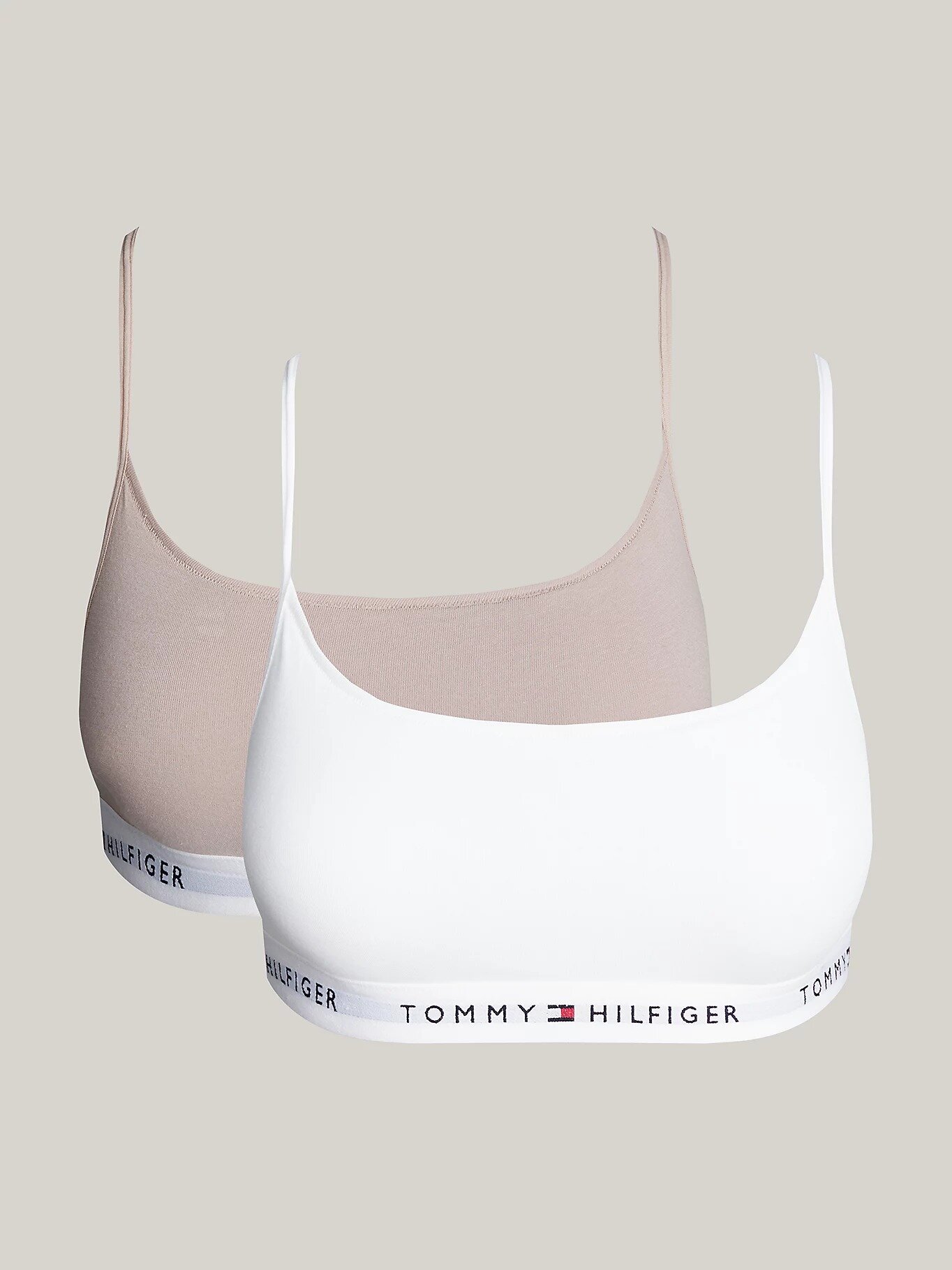 Комплект бюстгальтеров TOMMY HILFIGER, 2 шт., размер S, белый/бежевый