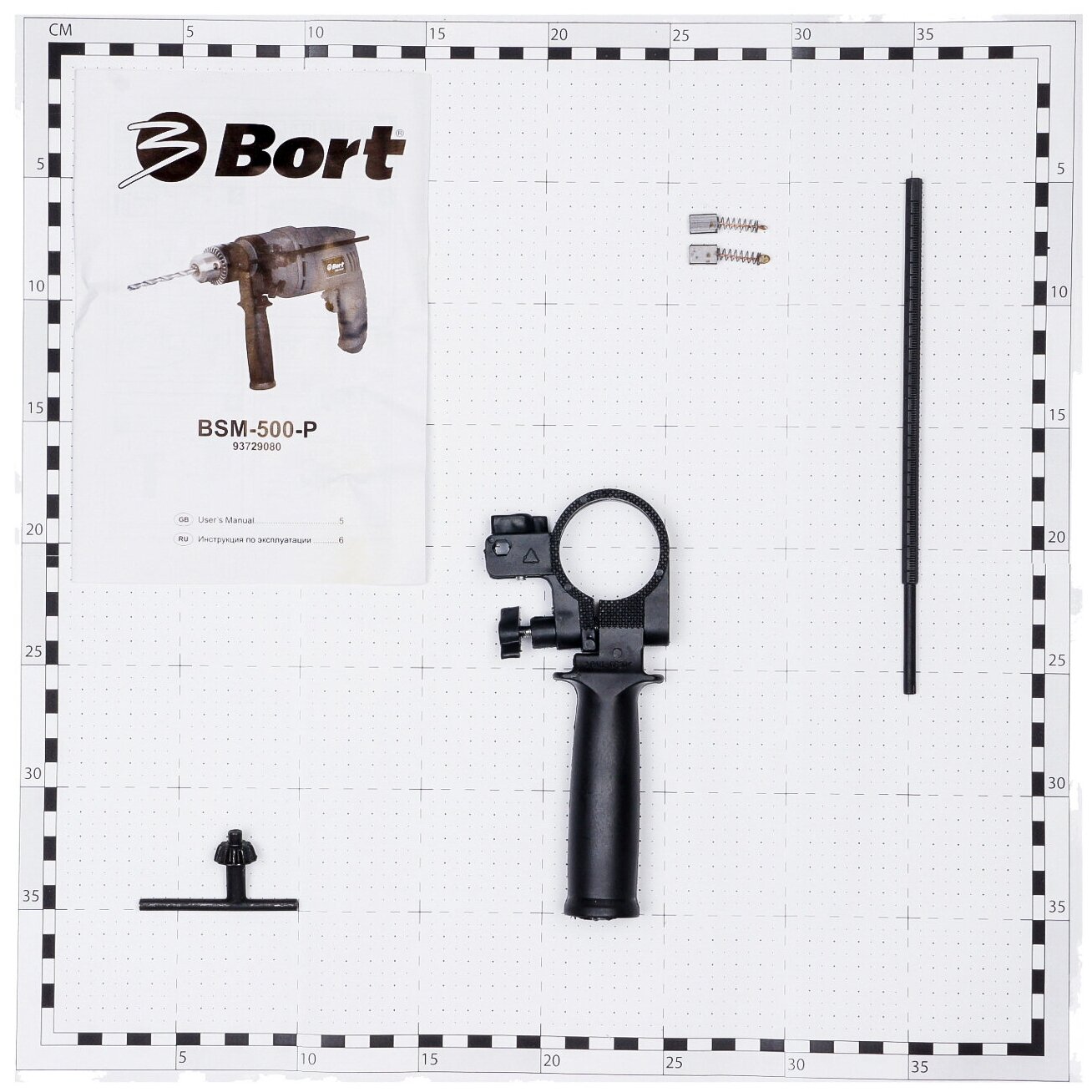 Дрель BORT BSM-500-P 500Вт 93729080 - фото №4