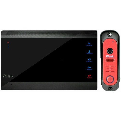 Комплект видеодомофона с вызывной панелью PS-link KIT-706DP-206CR-R