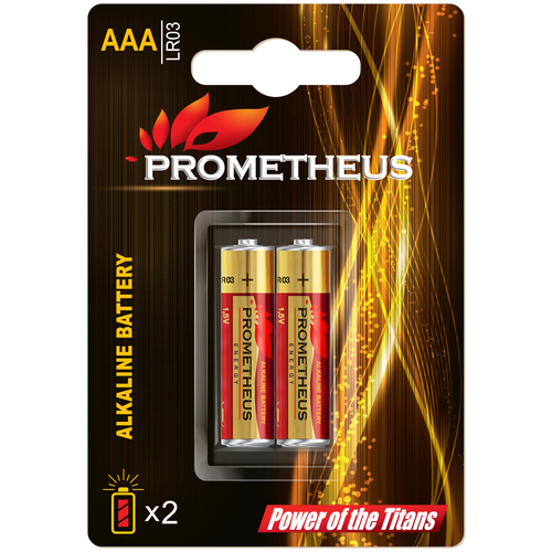 Батарейка Prometheus Energy AAA/LR03, в упаковке: 2 шт. батарейка трофи energy lr03 в упаковке 2 шт