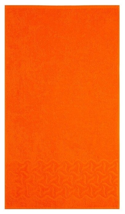 ДМ Полотенце махровое Радуга, 100х150см, цвет оранжевый, 295гр/м, хлопок