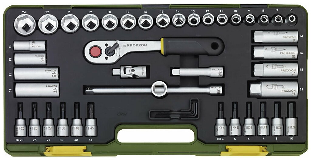 Компактный набор 3/8", 44 поз. 23282 Proxxon