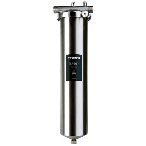 Фильтр магистральный Гейзер Тайфун 20ВВ фильтр (32067) серебристый гейзер комплект 6 для обезжелезивания воды 20вв