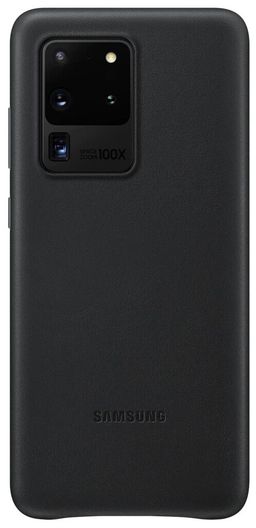 Накладка Samsung Leather Cover для Samsung Galaxy S20 Ultra SM-G988 EF-VG988LBEGRU черная
