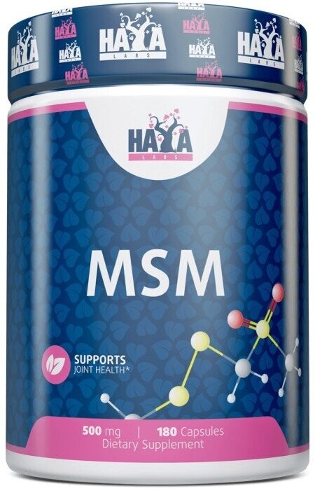 Haya Labs MSM 500 мг 180 капсул
