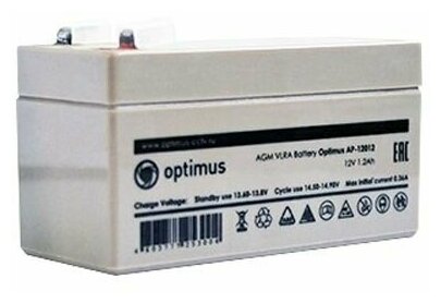 ZONT Аккумулятор резервного питания Optimus AP12012, 1.2 A/h ML00004298