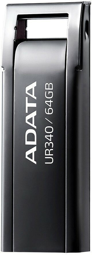 64GB UR340 USB Flash Drive USB 3.2 Gen1, Black, Retail (AROY-UR340-64GBK) Adata - фото №3