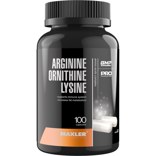 Аминокислота Maxler Arginine Ornithine Lysine, нейтральный kal l lysine 1000 мг l лизин 100 таблеток kal