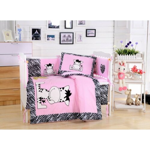 Комплект для новорожденных с бортиком для девочки