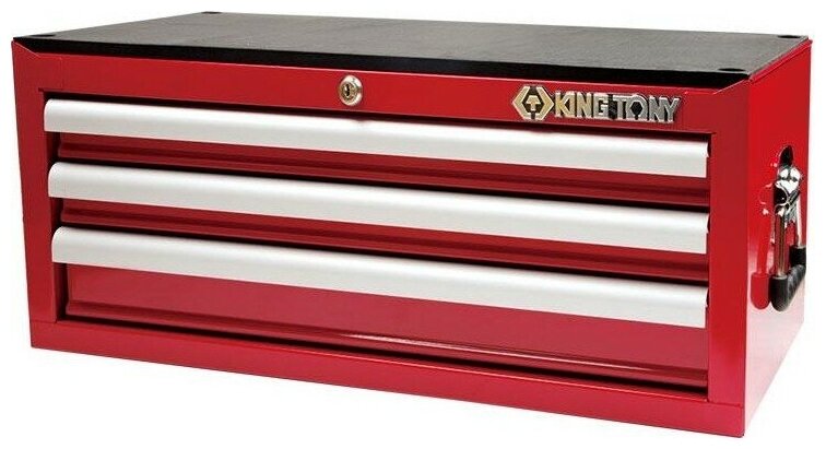 Ящик инструментальный, 3 полки, красный KING TONY 87421-3B - фотография № 1