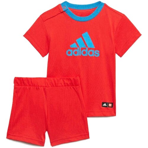 Комплект одежды  adidas для мальчиков, шорты и футболка, размер 80, красный