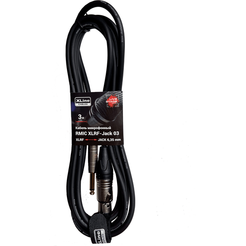 Кабель аудио 1xJack - 1xXLR Xline Cables RMIC XLRF-JACK 03 3.0m