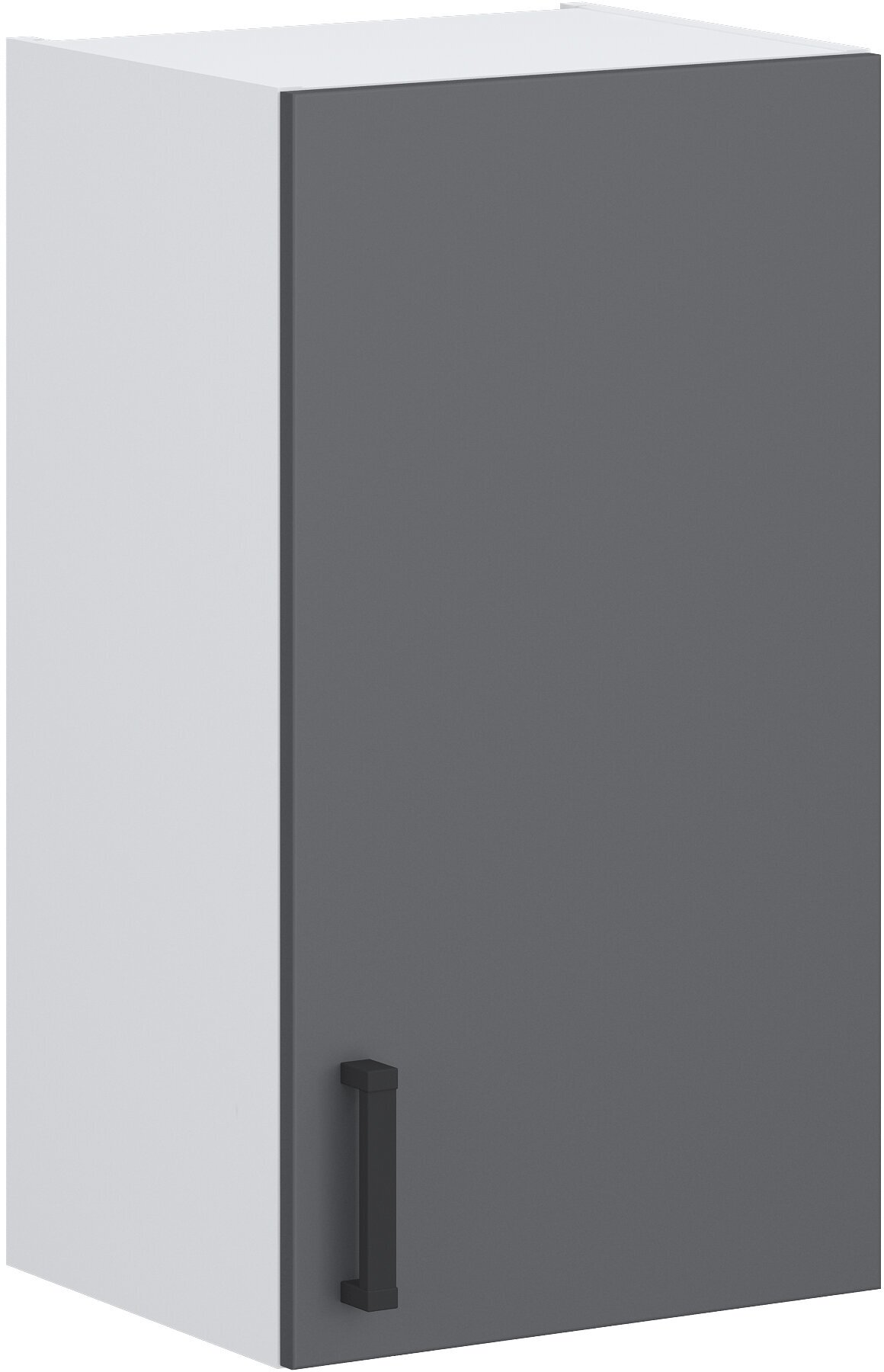 Кухонный модуль №20 шкаф верхний навесной ЛДСП 40х32х72см белый графит