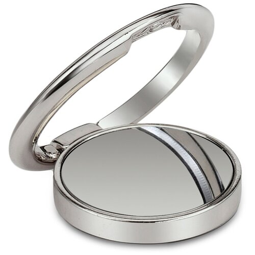 фото Кольцо держатель для телефона / зеркальное / 36 мм / серебристый luxcase