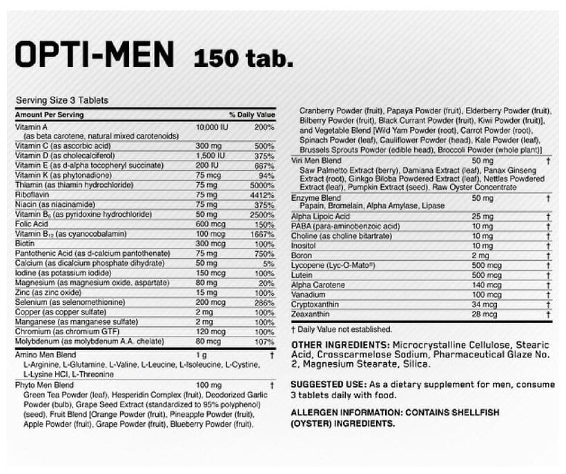 Opti-Men таб., 150 шт.