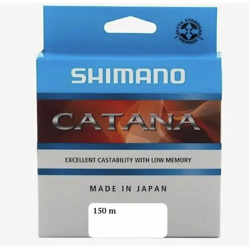 Леска Shimano Catana 150m 0.165mm 2.9kg Grey леска shimano catana 150m 0 255mm 6 7kg grey