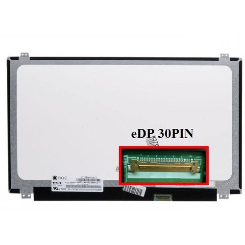 матрица 15 6 1366x768 led 30 pins edp slim без креплений матовая p n nt156whm n44 nt156whm Матрица 15.6, 1366x768, LED, 30 pins EDP, SLIM, уши вверх/вниз, Матовая, P/N: NT156WHM-N12, N156BGE