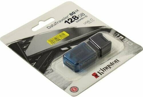 Флешка Kingston DataTraveler 80 DT80M/128GB 128 Гб Abyss Blue