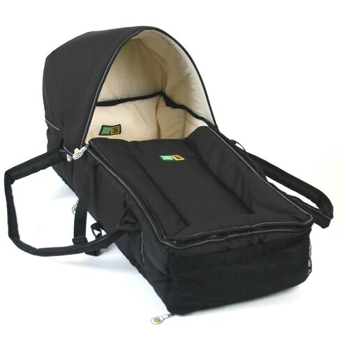 фото Люлька-переноска valco baby veebee walkabout soft bassinet black