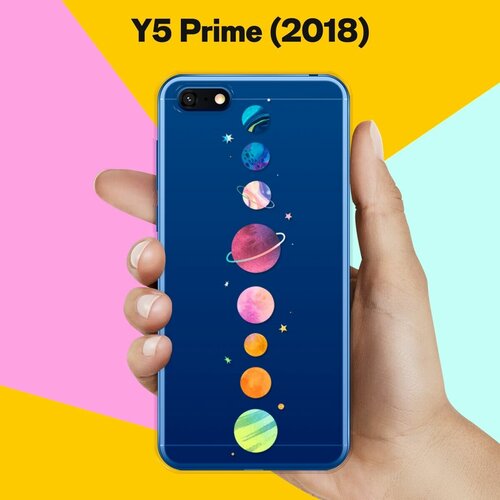 Силиконовый чехол Планеты на Huawei Y5 Prime (2018) силиконовый чехол мона на huawei y5 prime 2018