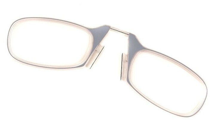 LM-002 Очки корригирующие Диоптрии:+250 цв серый ( мини очки с кейсом для крепления наартфон)
