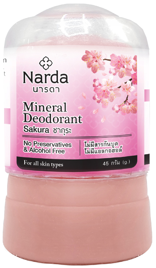 Narda Дезодорант Sakura, кристалл (минерал), 45 мл, 1 шт.