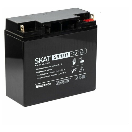 Аккумулятор свинцово-кислотный Бастион SKAT SB 1217 свинцово кислотный аккумулятор skat sb 12045