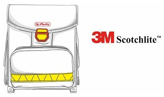 Ранец Herlitz, Smart Magic princess розовый/лиловый - фото №7