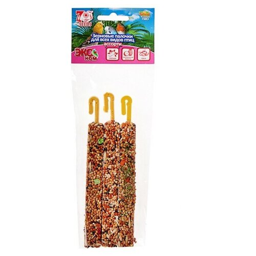 Палочки Seven Seeds Эконом для птиц овощитропические фруктыорех 3 шт 75 г 317₽