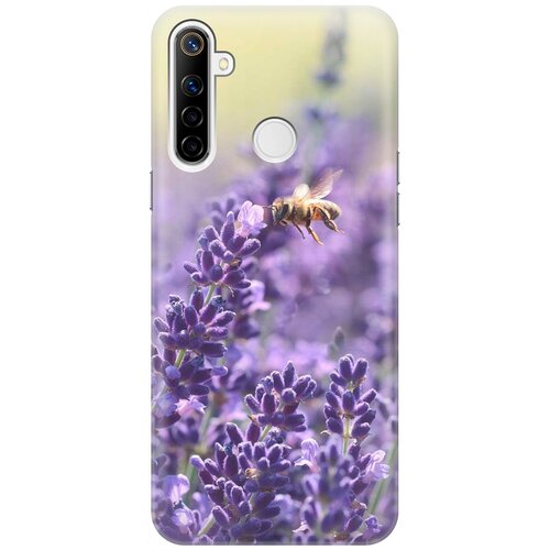 фото Re:pa накладка transparent для realme 5 / 6i / c3 с принтом "пчела и цветок"