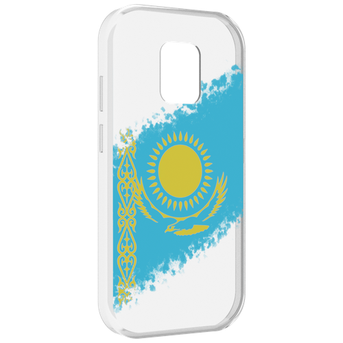Чехол MyPads флаг Казахстана для UleFone Power Armor 14 / 14 Pro задняя-панель-накладка-бампер