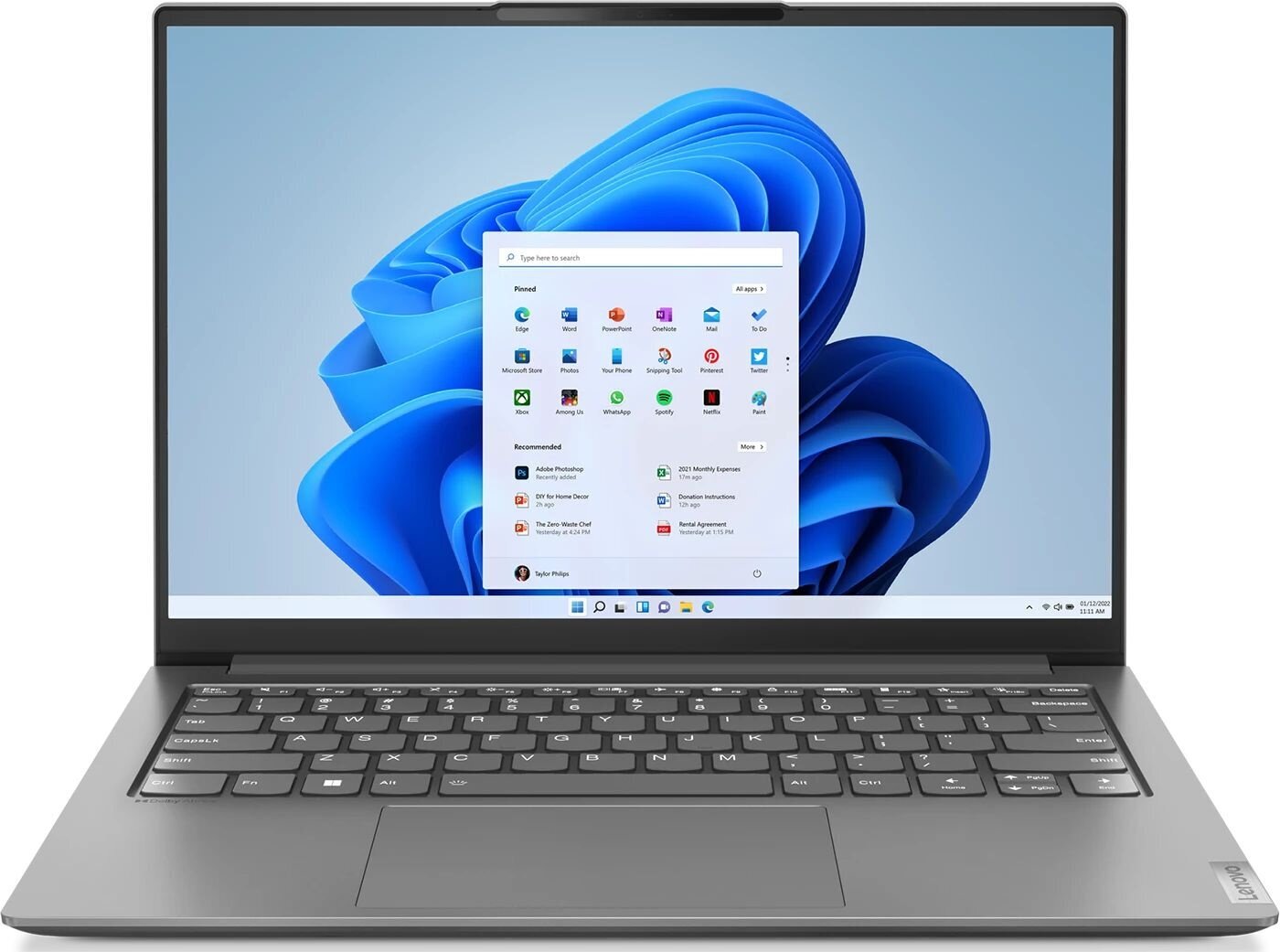 Ноутбук Lenovo Yoga Slim7 Pro 14IAP7, 14", IPS, Intel Core i5 1240P 1.7ГГц, 12-ядерный, 16ГБ LPDDR5, 512ГБ SSD, Intel Iris Xe graphics , Windows 11 Home, серый (82sv00aprk)