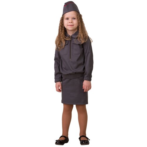 фото Костюм батик, размер 152, серый