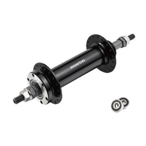 фото Втулка задняя tbs для фэтбайка, 36h, 6/7ск, промподшипники, old:170мм, под диск 6-болтов, qr, чёрный, под трещотку china