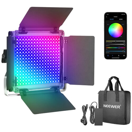 Светодиодный осветитель / видеосвет Neewer 660 RGB 40 Вт в комплекте с сумкой и блоком питания