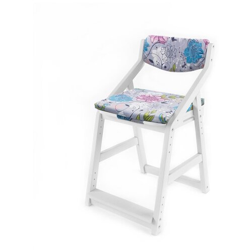 фото Детский растущий стул робин wood с подушками (38 попугаев), цвет: белый/мечта