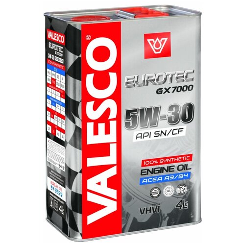Масло VALESCO EUROTEC GX 7000 5W-30 API SN/CF синтетическое 1л