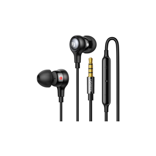 Наушники проводные UGREEN EP103 (30637) In-Ear Earphones with 3.5mm Plug . Цвет: черный колонки наушники cd проигрыватели ugreen наушники проводные ep103 in ear earphones with type c connector