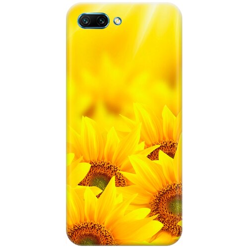фото Re:pa накладка transparent для honor 10 с принтом "подсолнухи"