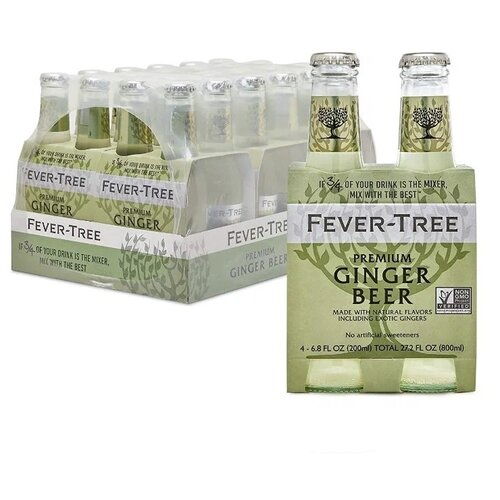 Газированный напиток Fever-Tree Premium Ginger Beer, 12 шт по 200 мл