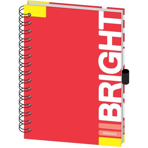 Бизнес-тетрадь Mariner Bright, А5, 120 листов, 148х205 мм, клетка, красный