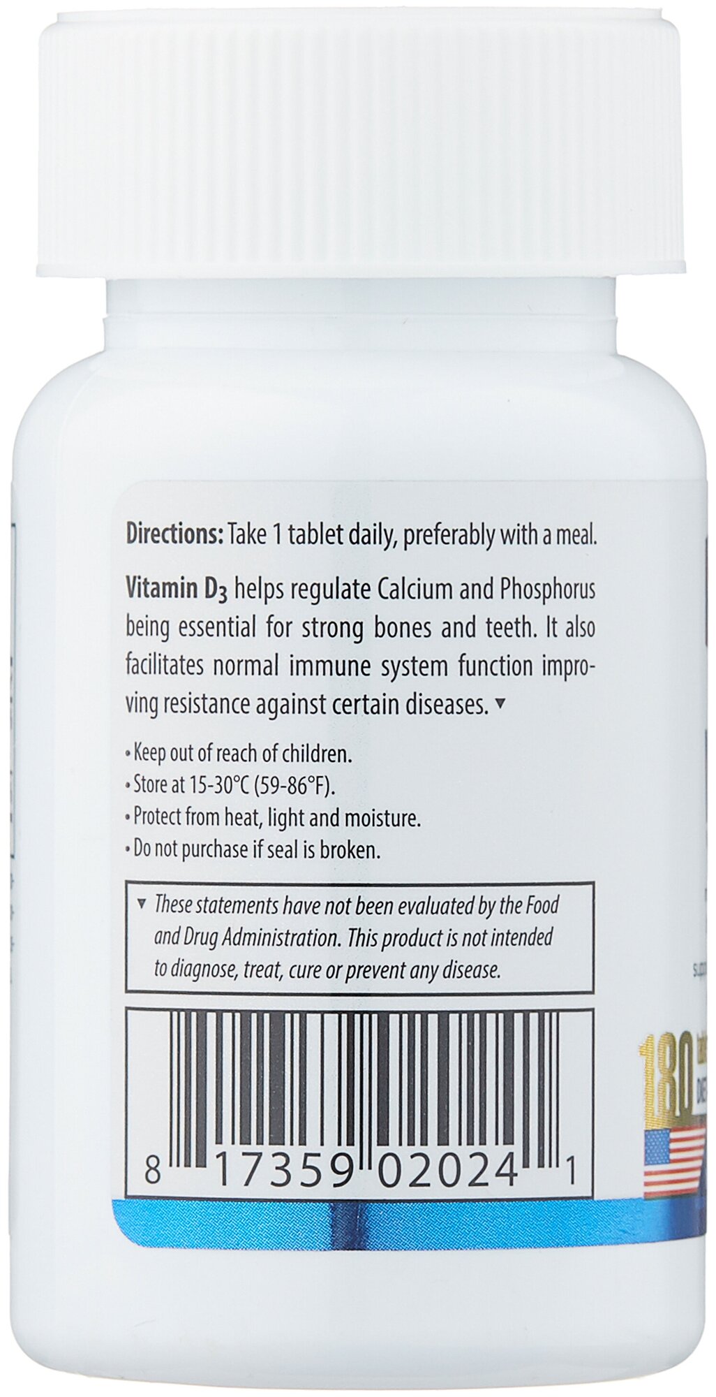 Maxler Vitamin D3 таб., 140 г, 180 шт.